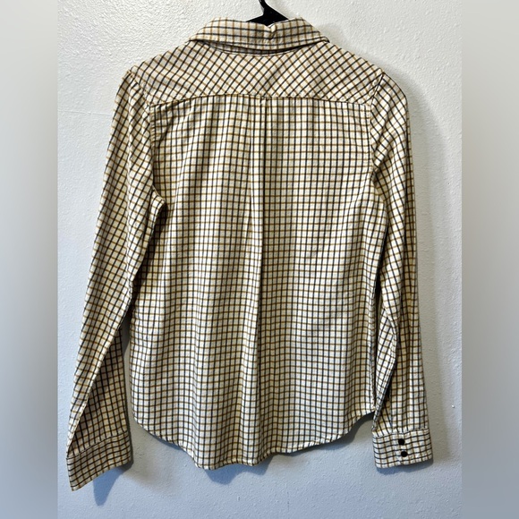 ROXY NWT Plaid Flannel Button Down Top - Small - Picture 8 of 9